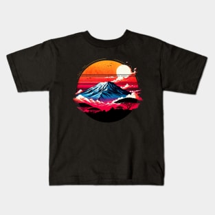 Kilimanjaro Mountain Design Kids T-Shirt